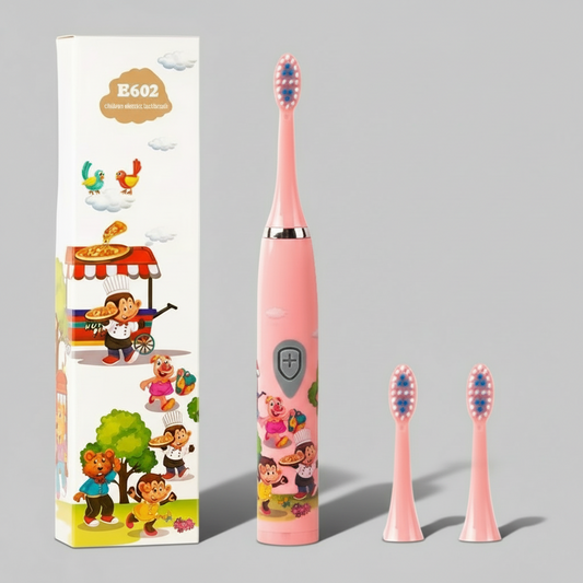 Kids Sonic Toothbrush, Pink, Rechargeable