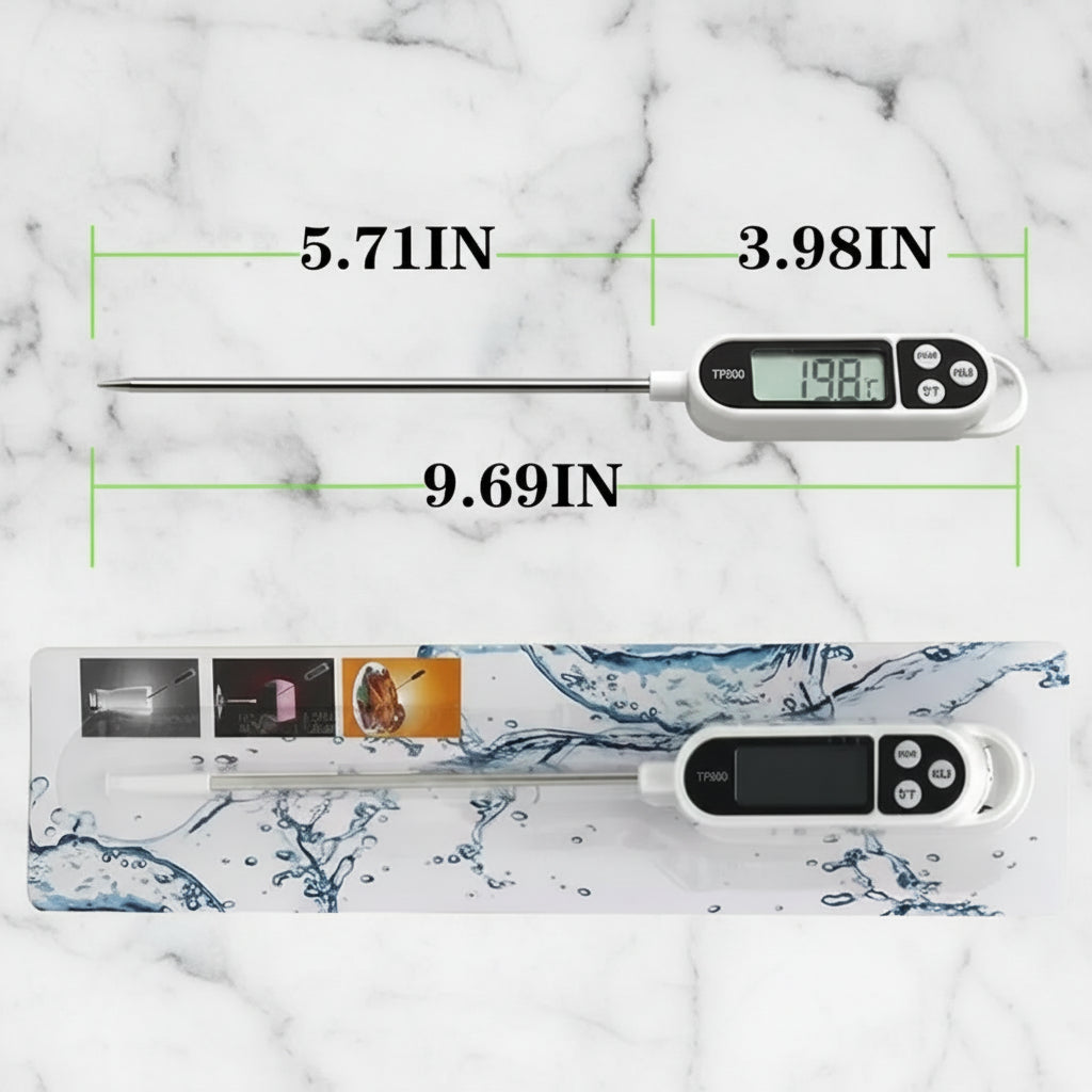 Digital Household Thermometer Probe for Meats and Liquids