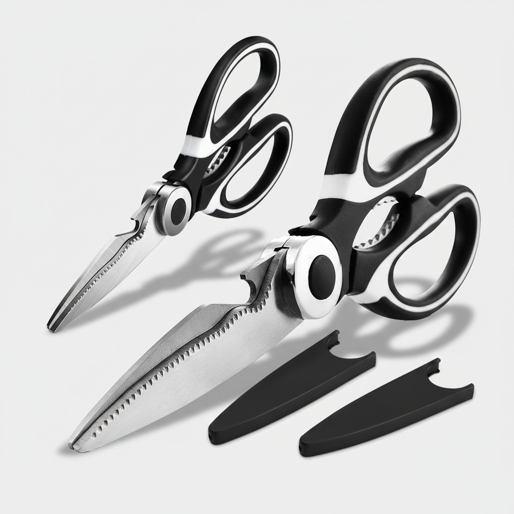 Heavy-Duty Multi-Function Shears with Protective Cover