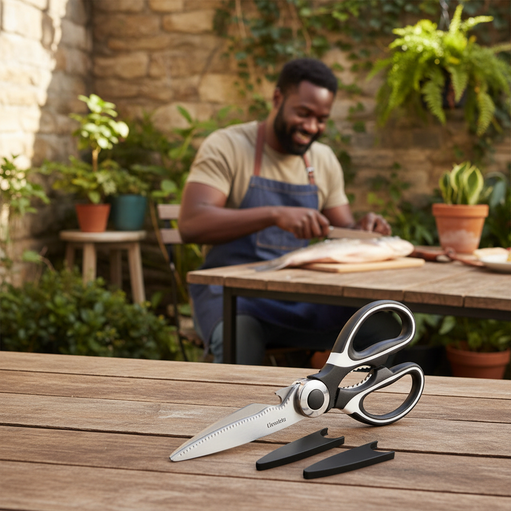 Heavy-Duty Multi-Function Shears with Protective Cover