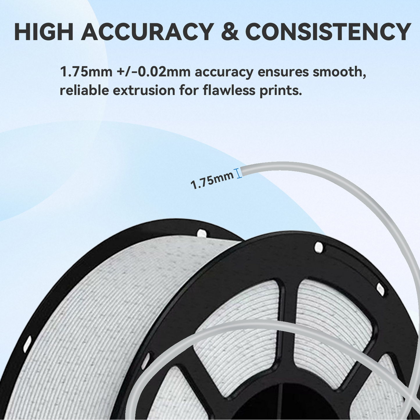 PETG 3D Printing Marble Consumables, High-Speed 1.75mm, 1KG Spool