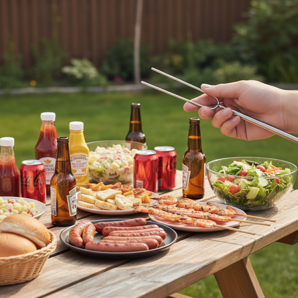 BBQ/Hot-dog/Marshmallow Fork, Set of 4, Expendable 12-32 inches