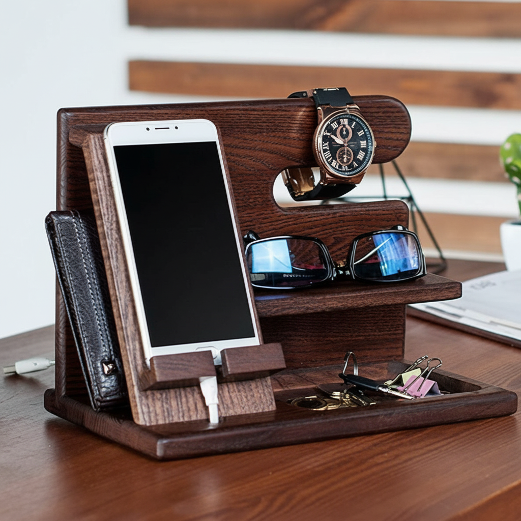 Personal Organizer/Charging Station, Phone, Keys, Watches, etc