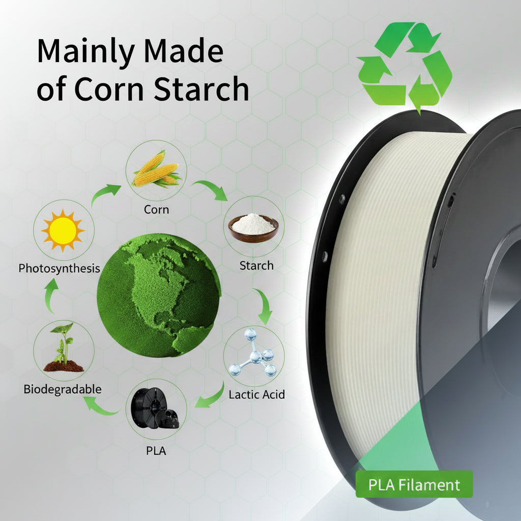 Luminous Glow-in-the-Dark 3D Printer PLA Filament 1 kg (2.2lb)