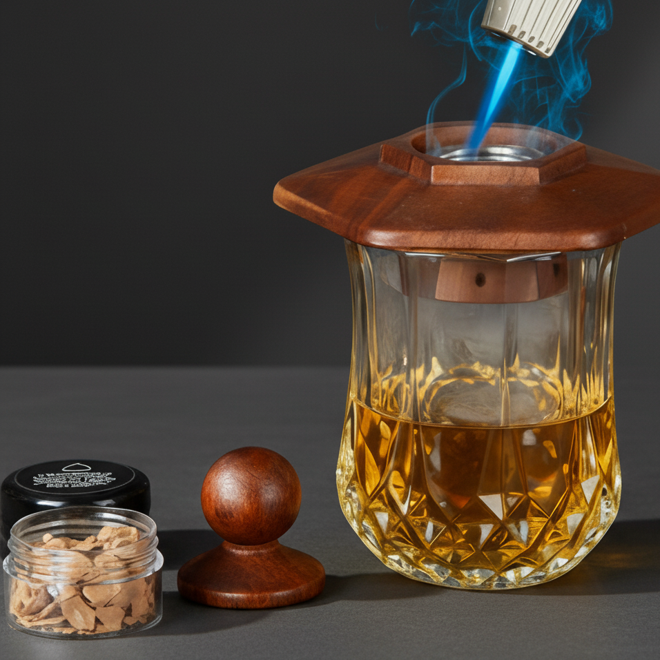 Cocktail Smoker Kit with 4 Wood Chips Samplers
