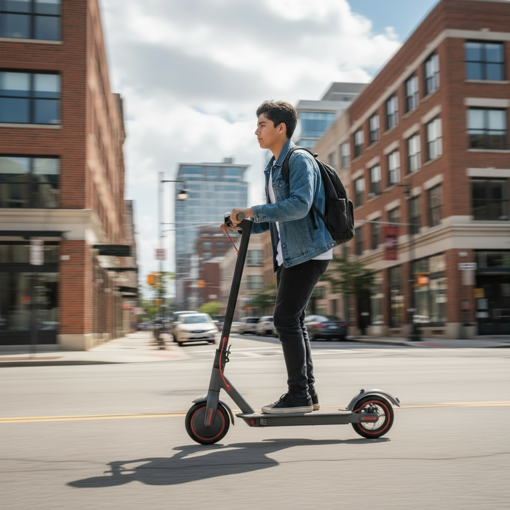 Electric Adult/Teen Foldable Scooter, 36V - 7.5Ah Battery Pack, 350W Motor, 10" Honeycomb Wheels (Special order, North Florida, Local Pick-up/Delivery Only)