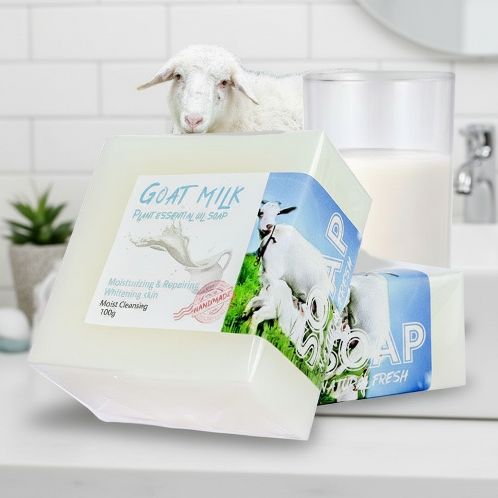 Handmade Plant Soap with Goat Milk, 100g