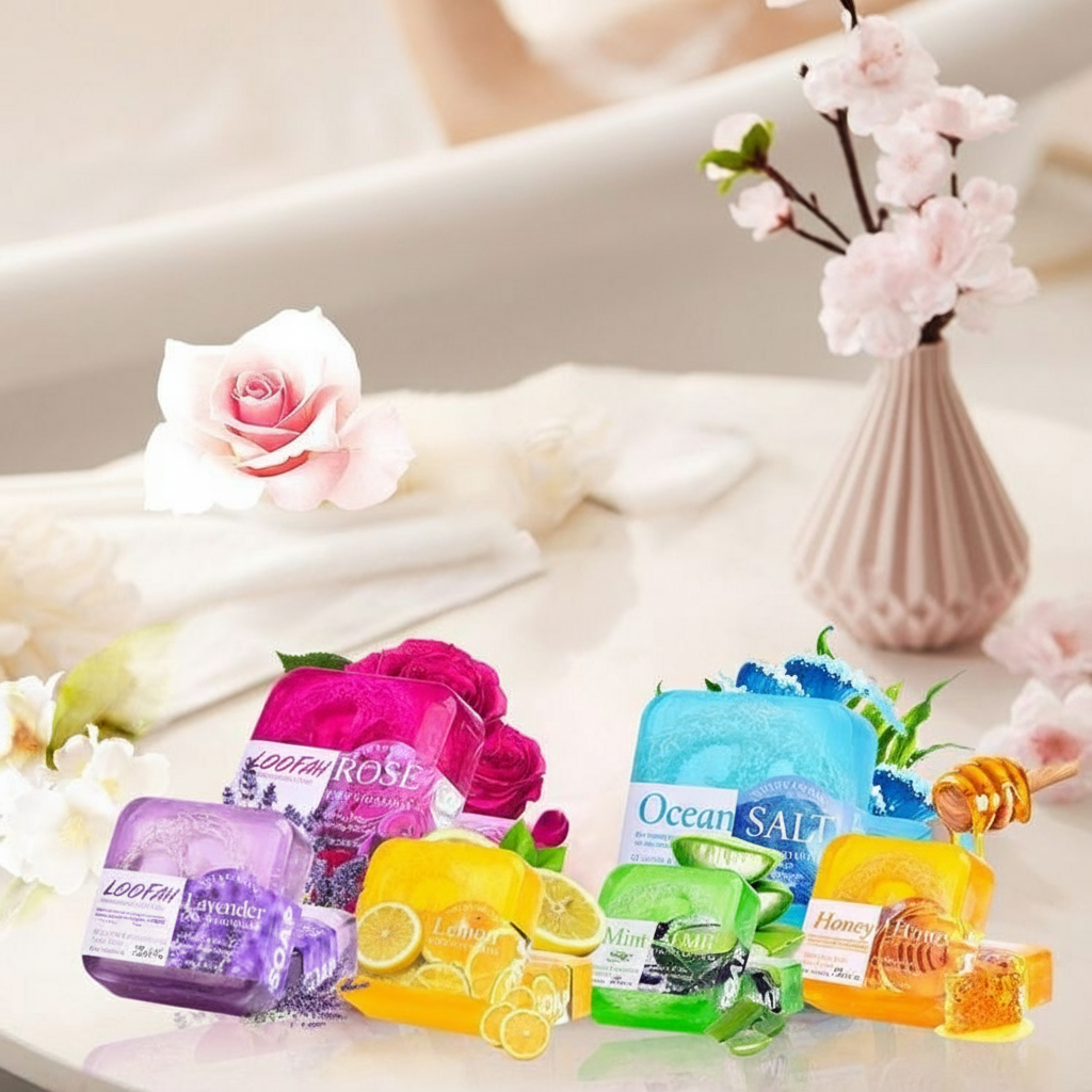 Rose and Loofah Plant Soap, 100g