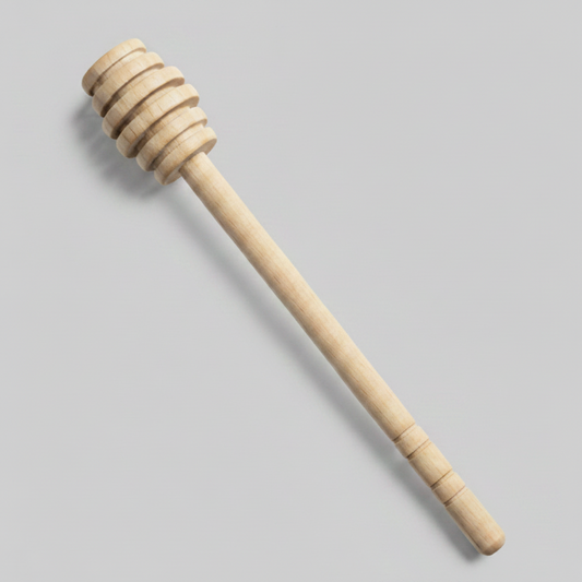Natural Wooden Honey Dipper, 6 inches