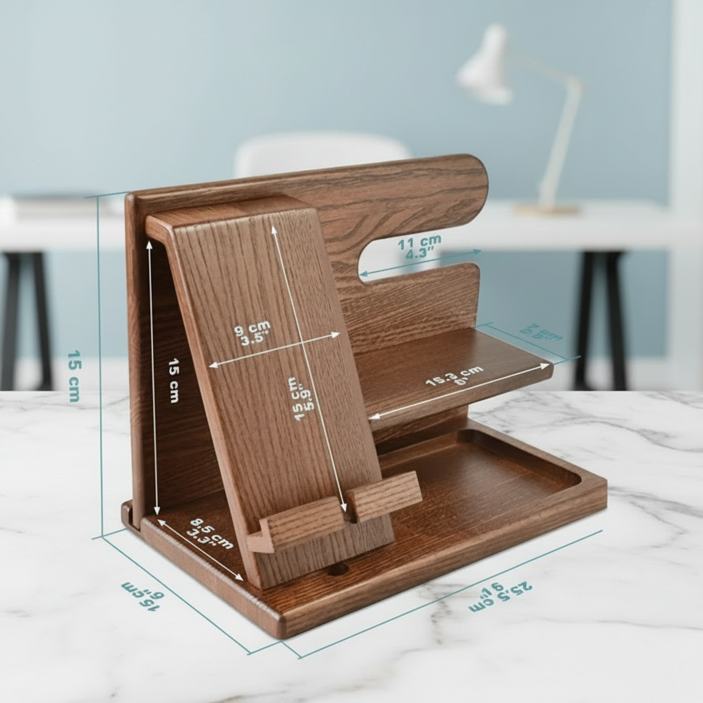 Personal Organizer/Charging Station, Phone, Keys, Watches, etc