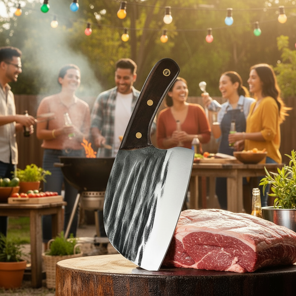Chief Boning Serbian Chopping Knife