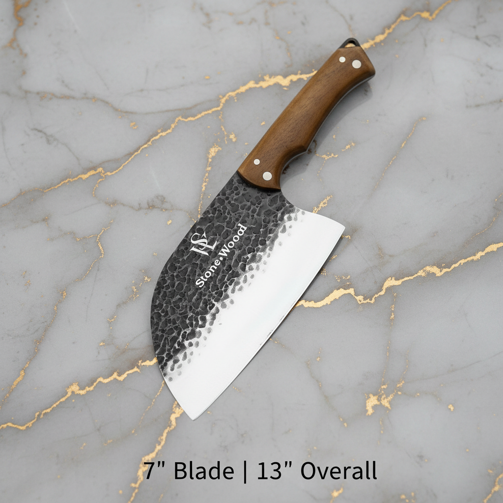 Cleaver Serbian style Upscale Butcher's Knife
