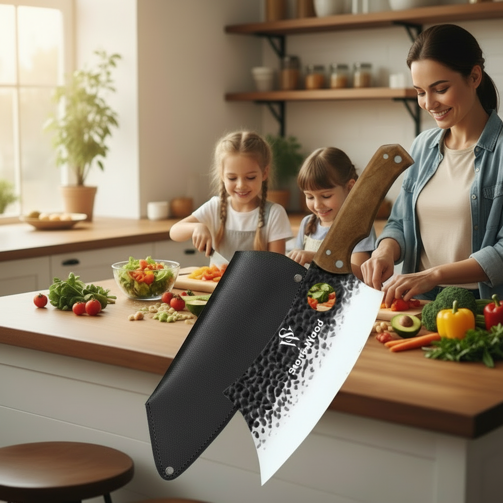 Viking style Upscale Butcher's Knife