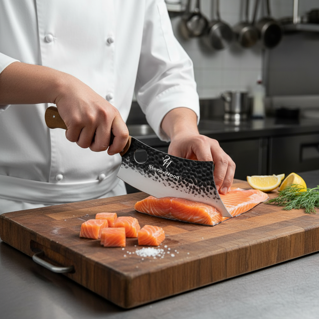 Viking style Upscale Butcher's Knife