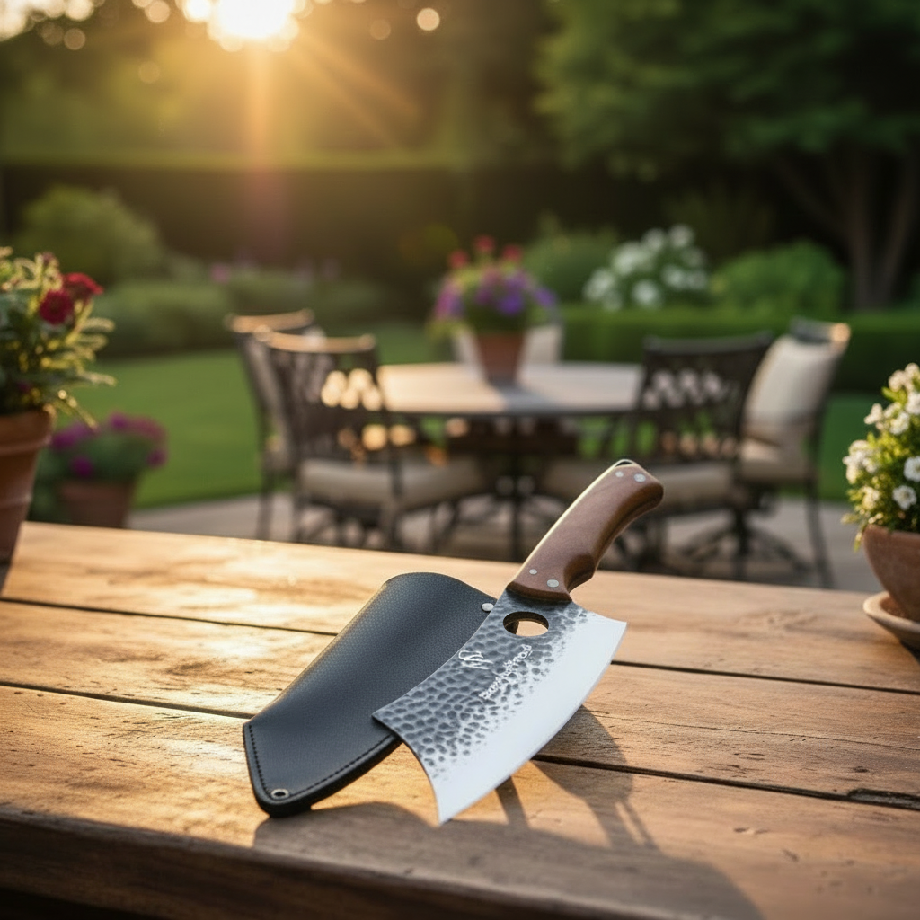 Viking style Upscale Butcher's Knife