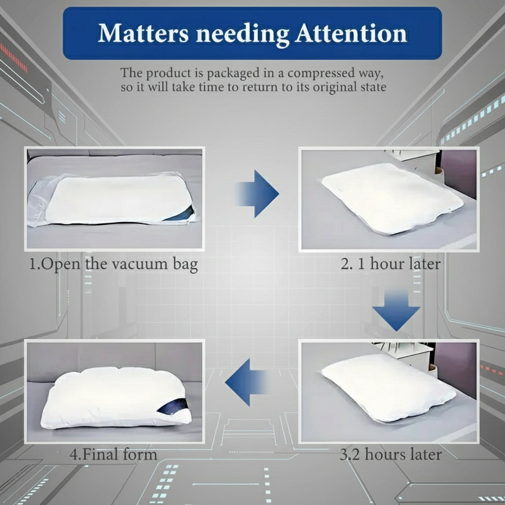 Modern Feather, Comfortable Pillow, Light Gray, Washable,  800g