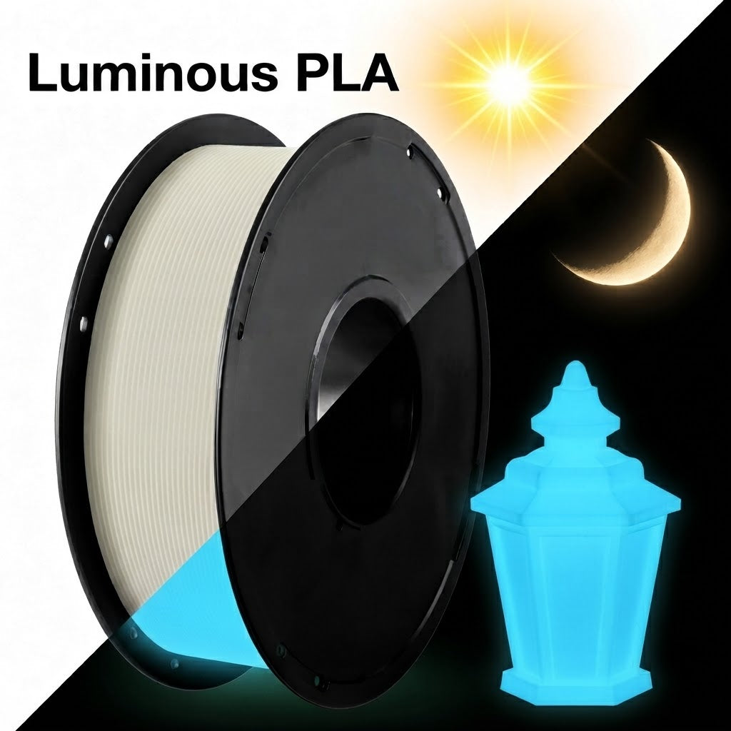 Luminous Glow-in-the-Dark 3D Printer PLA Filament 1 kg (2.2lb)