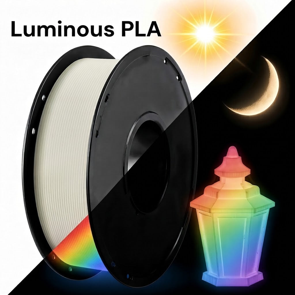 Luminous Glow-in-the-Dark 3D Printer PLA Filament 1 kg (2.2lb)