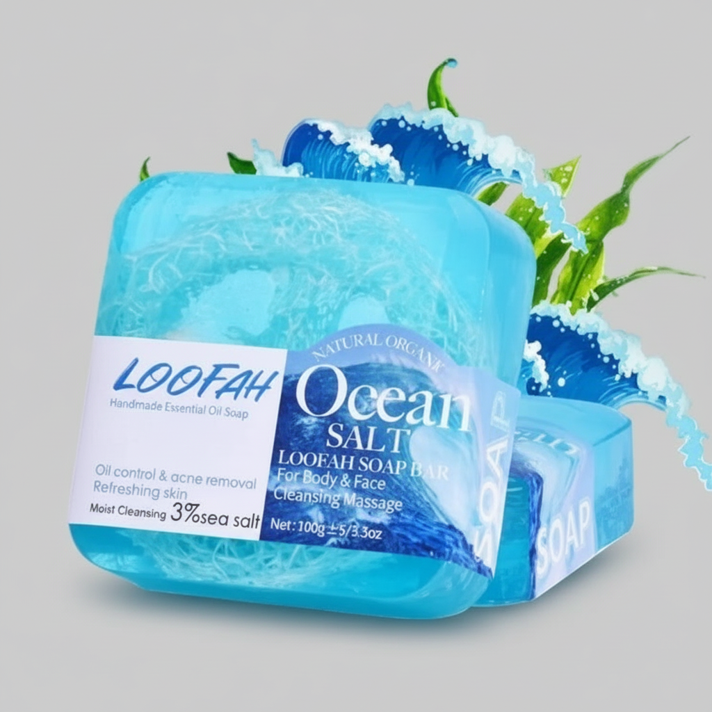 Sea Salt and Loofah Plant Soap, 100g