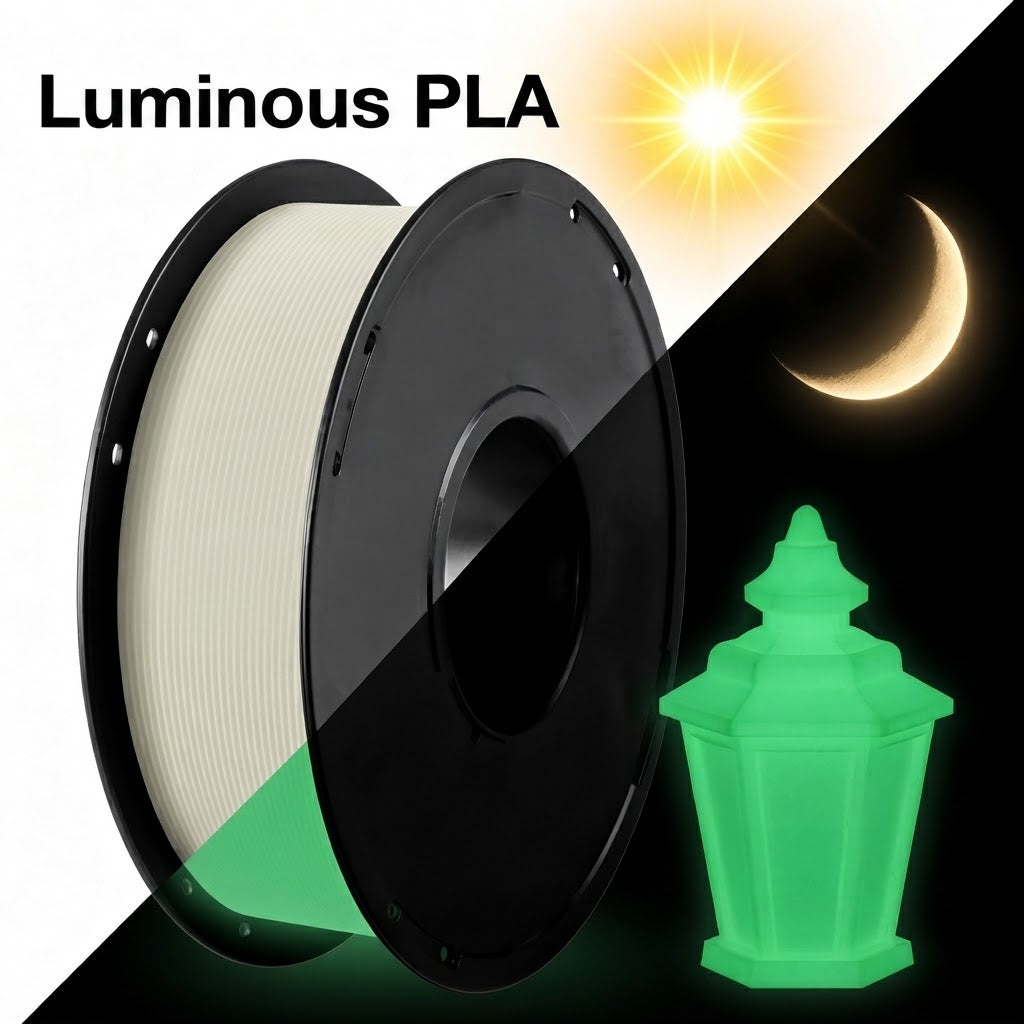 Luminous Glow-in-the-Dark 3D Printer PLA Filament 1 kg (2.2lb)