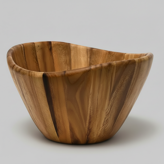 Acacia Wood Salad Serving Bowl, 12"