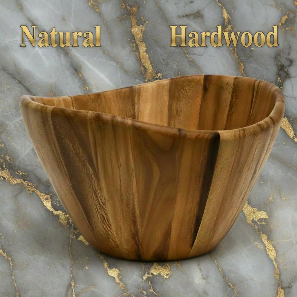 Acacia Wood Salad Serving Bowl, 12in